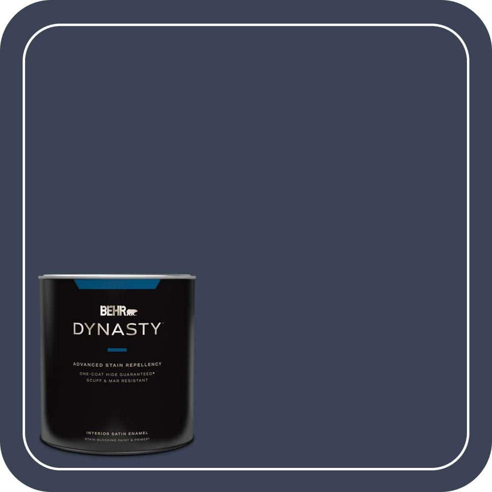 1 qt. Home Decorators #HDC-CL-26A Indigo Ink Satin Enamel Interior Stain-Blocking Paint and Primer price history on PriceWatchPro