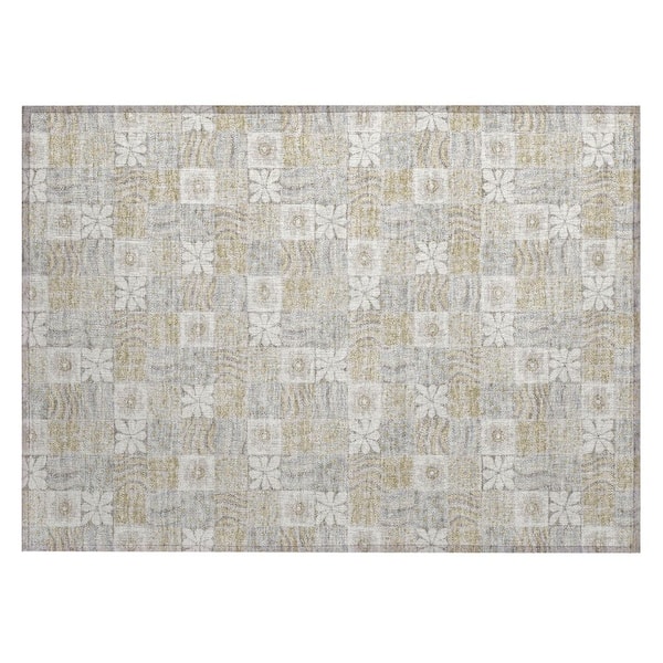 Chantille Machine Washable Indoor/Outdoor Abstract ACN2922 Ivory 3 ft. x 4 ft. Area Rug