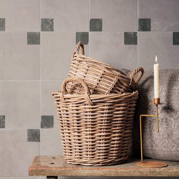 Kings Brush Square 8-3/4 in. x 8-3/4 in. Porcelain Floor and Wall Tile (7.15 square feet /Case)