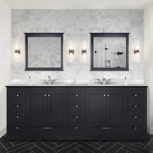 Dukes 84 in. W x 22 in. D Espresso Double Bath Vanity without Top