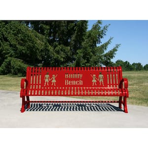6 ft. Red Premium Buddy Bench