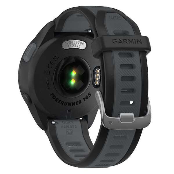 Garmin Forerunner 165 43mm Running Smartwatch in Slate Gray/Black