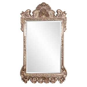 Oversized Rectangle Antique Silver Leaf Beveled Glass Classic Mirror (84 in. H x 48 in. W)