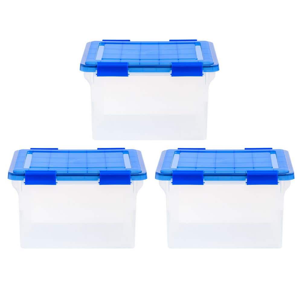 Stackable Plastic Legal/Letter File Storage Tote - Set of 3 price history on PriceWatchPro