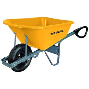 6 cu. ft. Poly Wheelbarrow with Total Control Handles