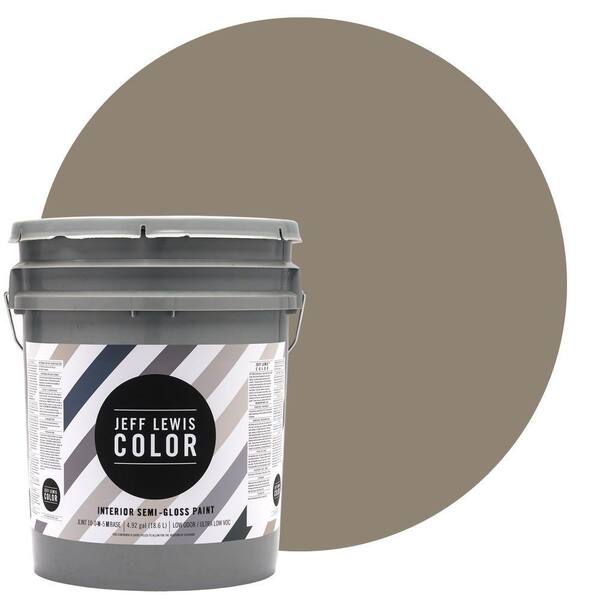 Jeff Lewis Color 5-gal. #JLC110 Clay Semi-Gloss Ultra-Low VOC Interior Paint