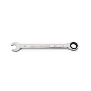 24 mm Metric 90-Tooth Combination Ratcheting Wrench