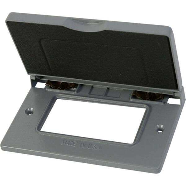 Greenfield Weather Proof GFCI Horizontal Electrical Box Outlet Cover - Gray (20-Pack)