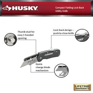 Compact Folding Lock Back Utility Knife