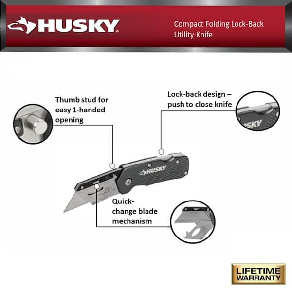 Compact Folding Lock Back Utility Knife