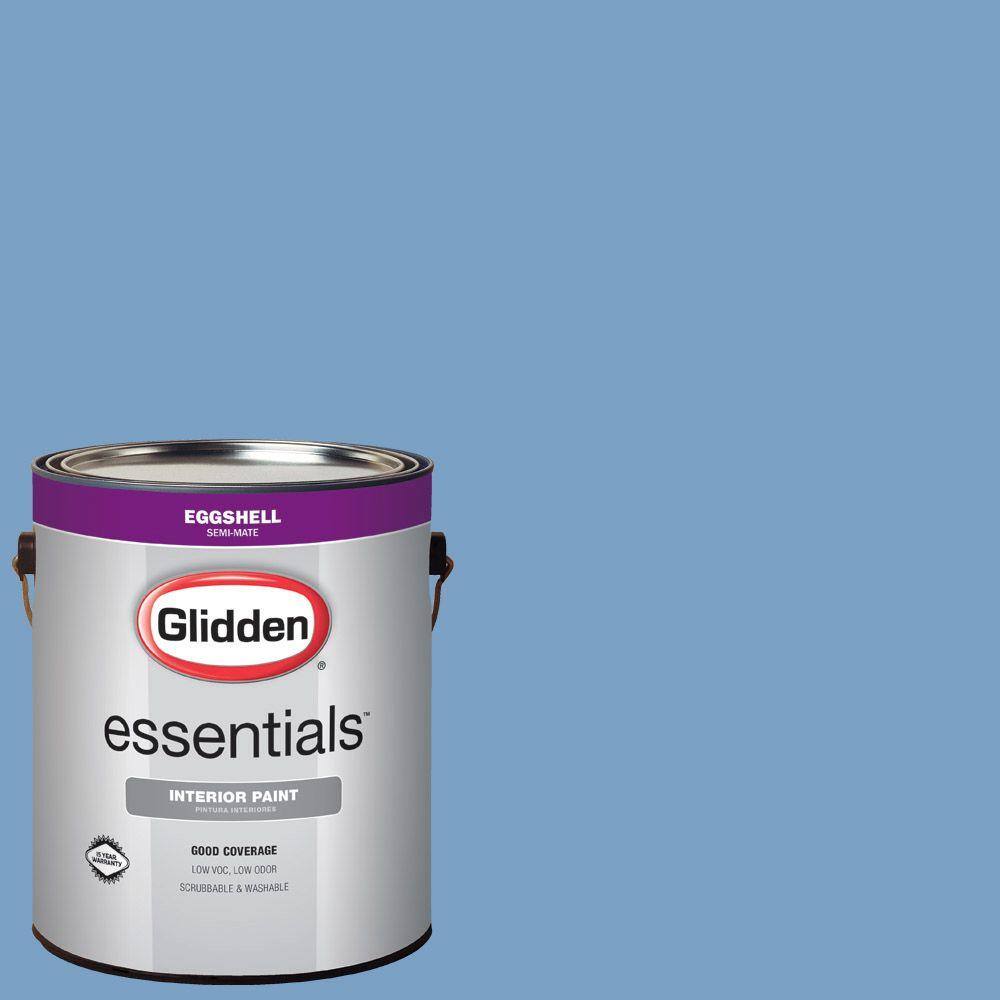 Glidden Essentials 1 gal. #HDGV15D Periwinkle Blue Eggshell Interior ...