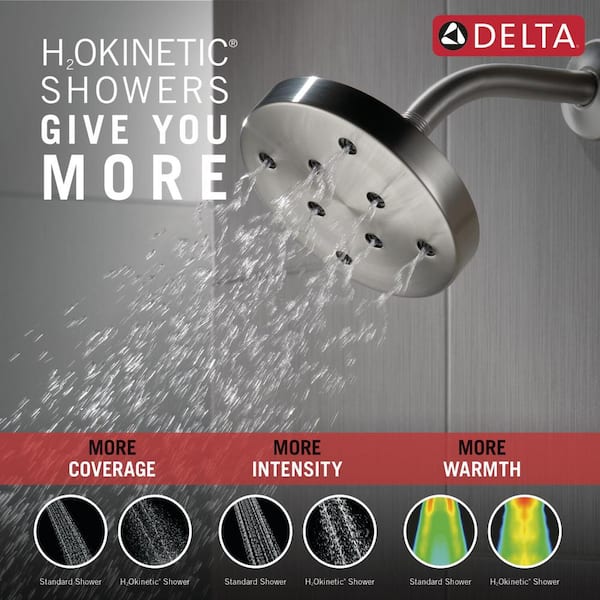 Delta Saylor Stainless Round Fixed Shower Head 1.75-GPM (6.6-LPM