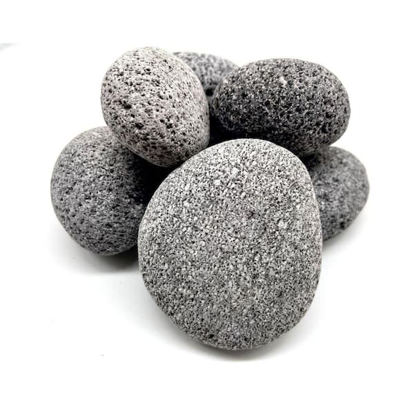 Large Rounded Lava Rock Stone 10 lbs. Element Fire Glass Lava Rock Stone 2-4 in. Fire Pit Rounded Rock