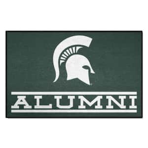 Michigan State Spartans Alumni Green 1.5 ft. x 2.5 ft. Starter Area Rug