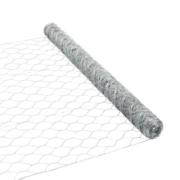 GARDEN CRAFT 50-ft x 2-ft Gray Steel Chicken Wire Rolled Fencing with Mesh  Size 1-in in the Rolled Fencing department at