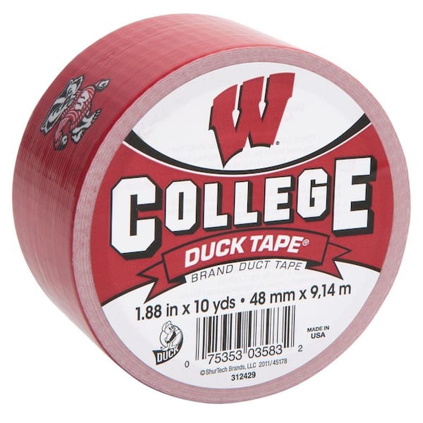 Duck College 1-7/8 in. x 10 yds. University of Wisconsin Duct Tape