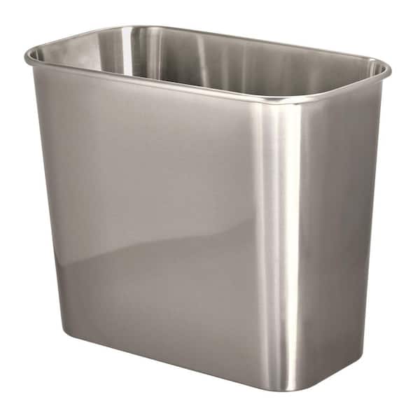 iDesign Waste Can Brushed Steel