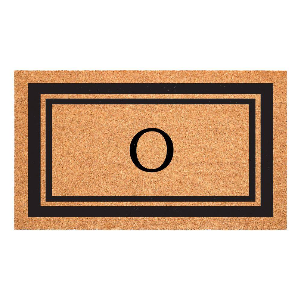 Black Border Door Mat 24 in. x 36 in. Monogram O Door Mat price history on PriceWatchPro