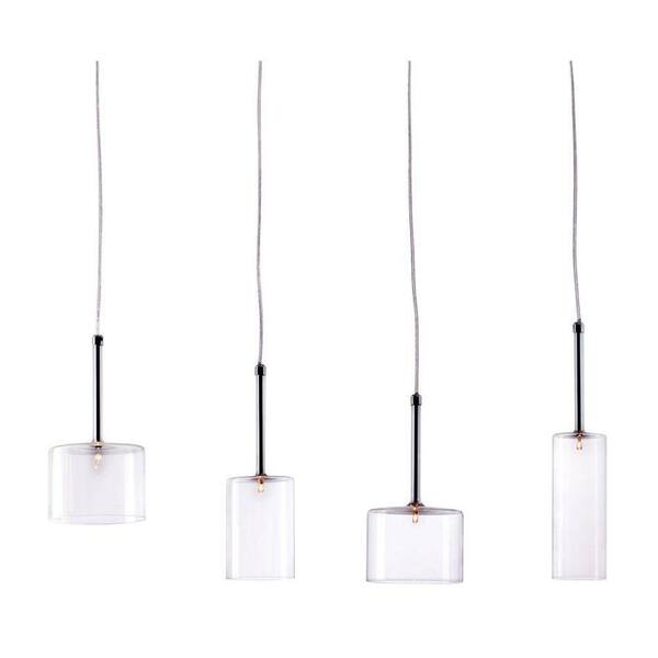 ZUO Rain 4-Light Clear Ceiling Lamp