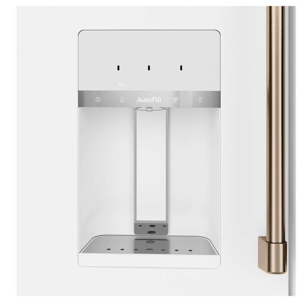 Matte White Smart French Door Refrigerator with Ice Maker