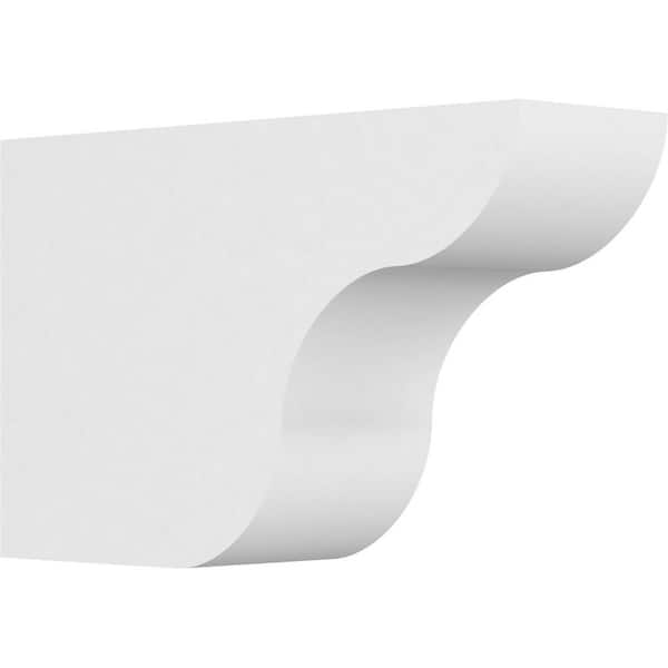 Ekena Millwork 5 in. x 10 in. x 16 in. Standard Carmel Architectural Grade PVC Rafter Tail Brace