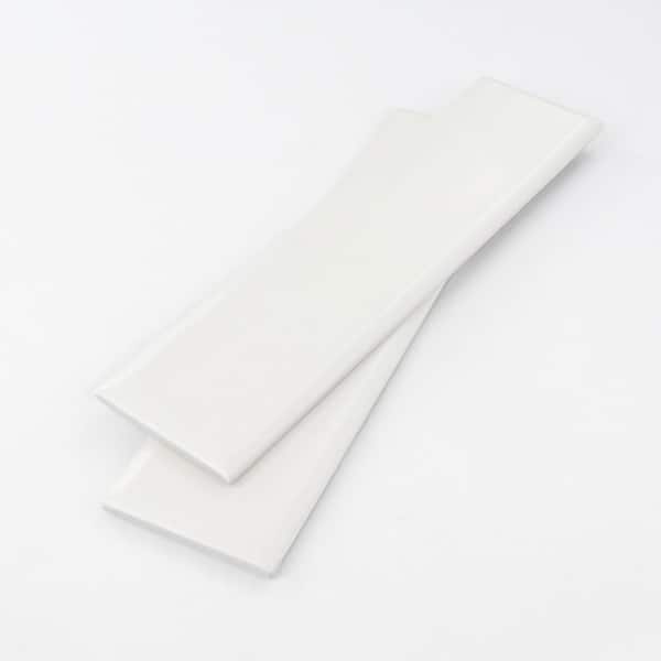Chateau 3 in. x 6 in. Cream Matte Ceramic Subway Tile Sample