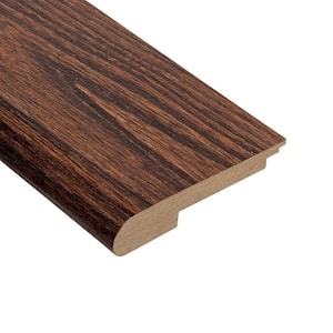Elm Walnut 3/8 in. Thick x 3-1/2 in. Wide x 78 in. Length Stair Nose Molding