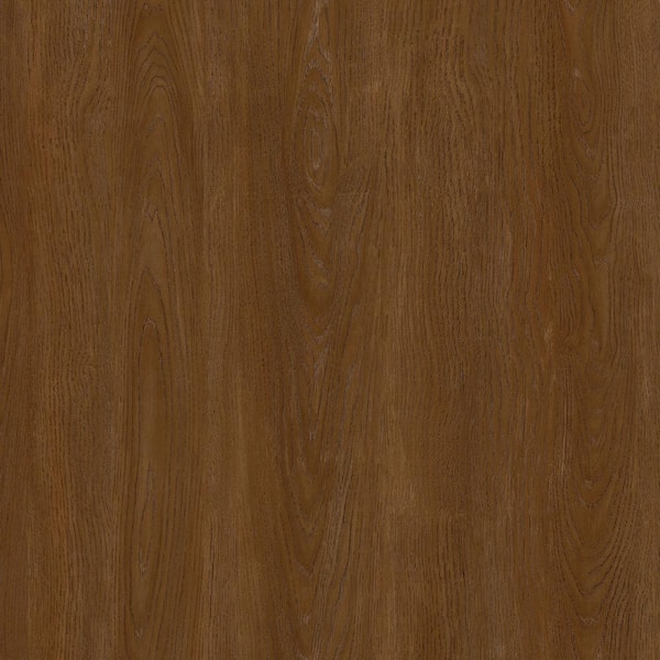 Mohawk Basics Sienna Brown 20 Mil T x 7.5 in. W x 52 in. L Glue Down Waterproof Vinyl Plank Flooring (36.22 sqft/case)