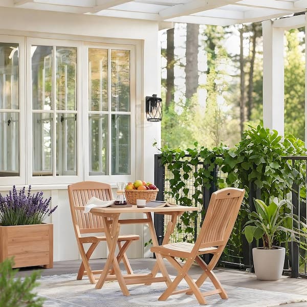 Farmhouse Outdoor Porch Wall Light 1-Light Craftsman Black Patio Wall Lantern Sconce with Clear Glass Shade (2-Packs)