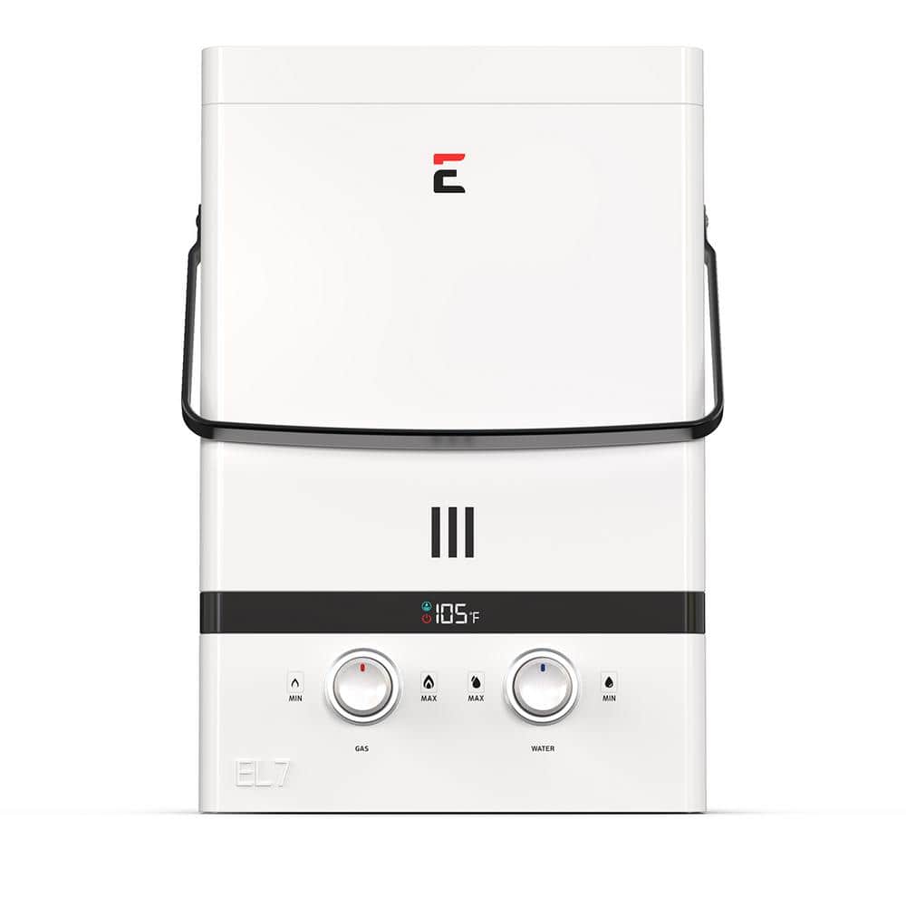 Eccotemp Luxe 1.85 GPM 52000 BTU Outdoor Portable Gas Tankless Water Heater with LED Display -  EL7