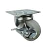 Everbilt 2 In. Gray Rubber Like TPR And Steel Swivel Plate Caster With ...