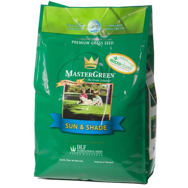 MasterGreen 3 lb. Sun and Shade North Grass Seed with Micro Clover