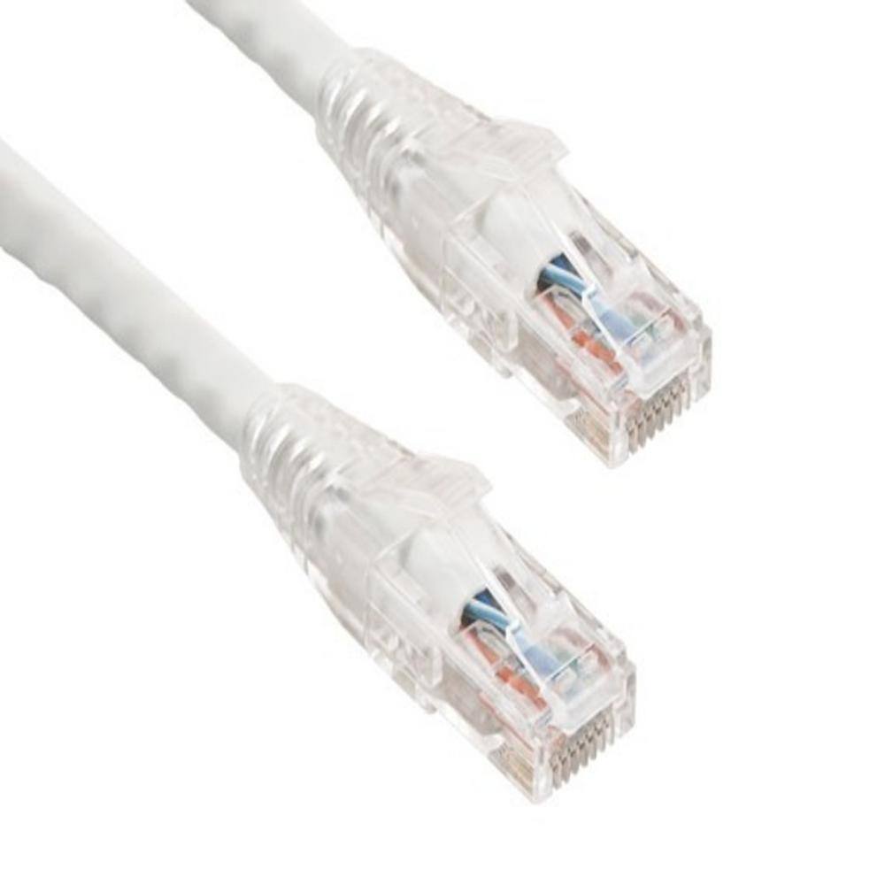 10/pk CAT6 24 Gauge White 25 ft 550Mhz UTP Patch Ethernet Network Cable Wire 