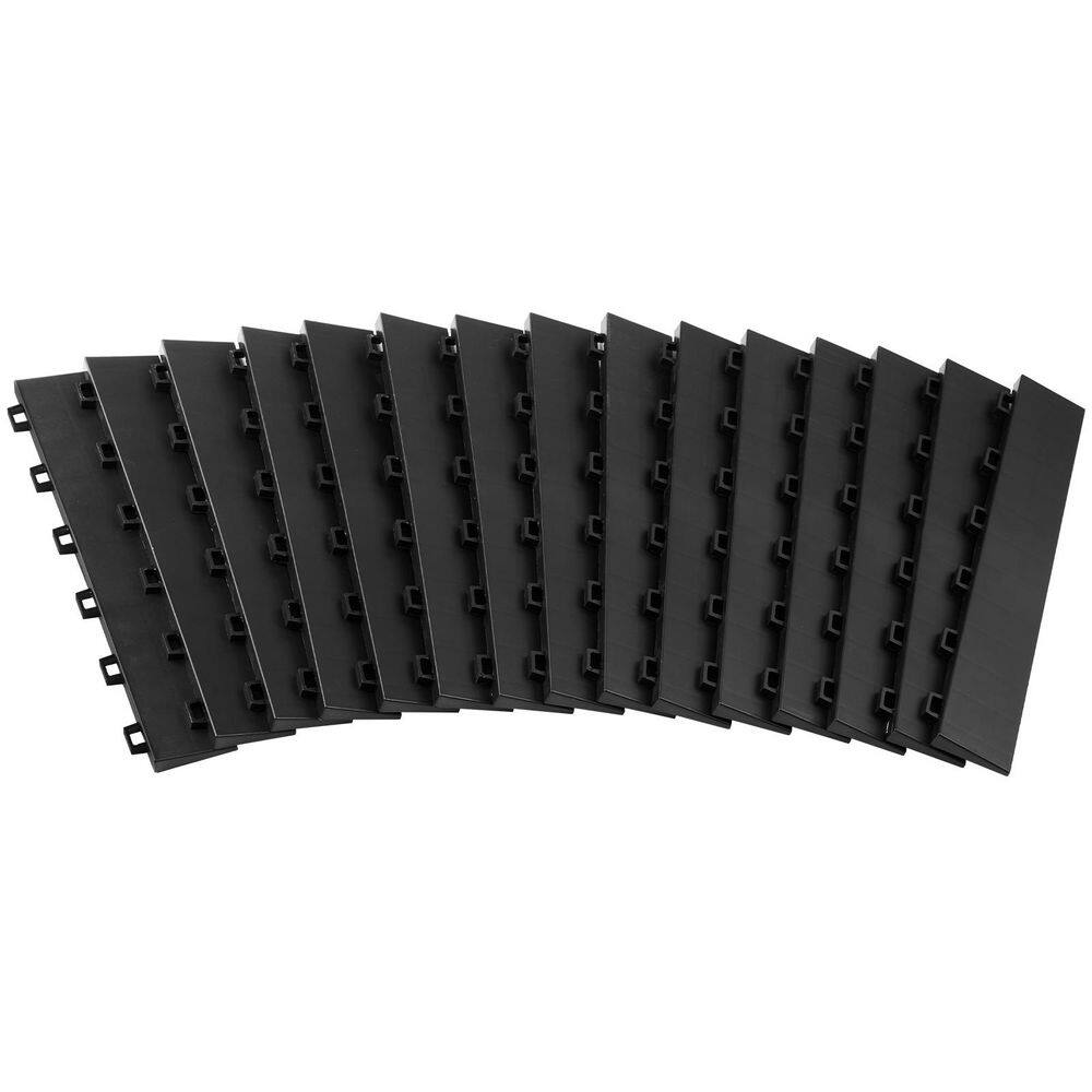 Female Garage Floors Transition Edge Kit, 15 PCS Sturdy PP Interlocking Modular Garage Floor Edging Slip-resistant price history on PriceWatchPro