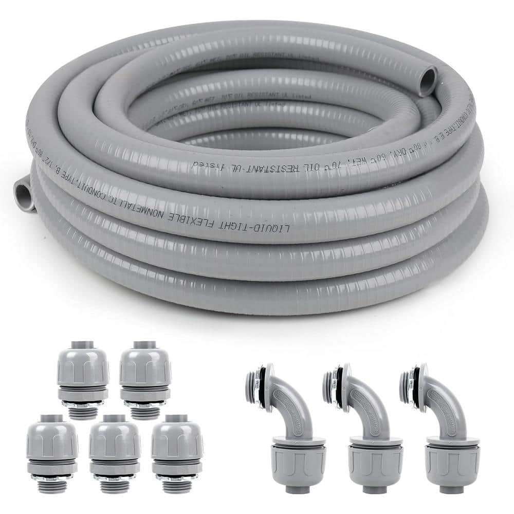 1-1/4 in. x 25 ft. Non Metallic Flexible Electrical Conduit Liquid Tight wi