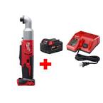 M18 18V Lithium-Ion Cordless 1/4 in. Hex 2-Speed Right Angle Impact Driver W/ (1) 5.0Ah Battery and Charger