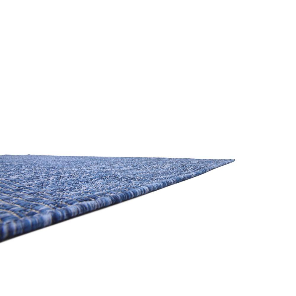 Navy Blue Flat Woven Outdoor Area Rug