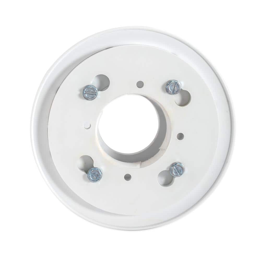 EZ-FLO White PVC Low Profile Shower Drain with Stainless Steel Grid