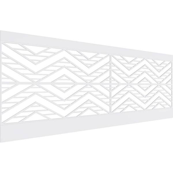 Ekena Millwork 36 in. H x 94-1/2 in. W 23.64 sq. ft. Gilcrest PVC Wainscot Paneling Kit