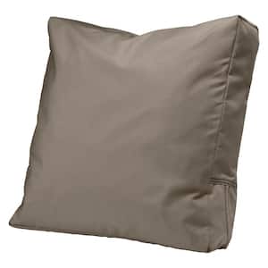 Ravenna 21 in. x 20 in. x 4 in. Outdoor Lounge Chair/Loveseat Back Cushion in Dark Taupe