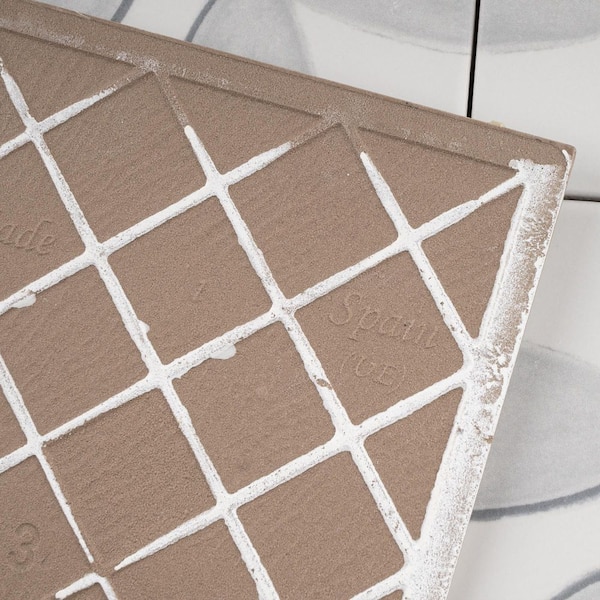 MOLOVO Memory Cloud Gray Square 5.9 in. x 5.9 in. Matte Porcelain