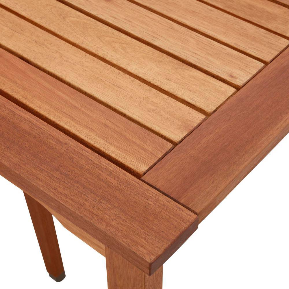 Arizona 7-Piece Eucalyptus Wood Rectangular Patio Dining Set