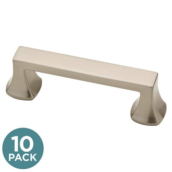10-Pack Mandara 3 in. (76 mm) Classic Satin Nickel Drawer Pulls