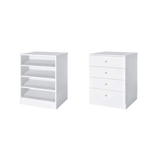 MODULAR CLOSETS Vista 31.5 in. W White Closet Island Freestanding