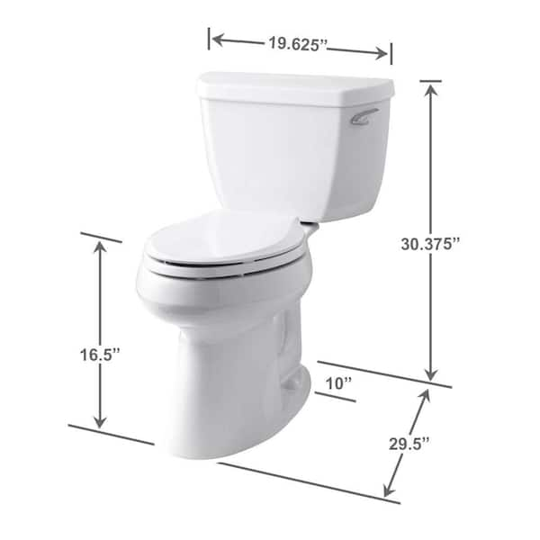 10 inch deals toilet rough in