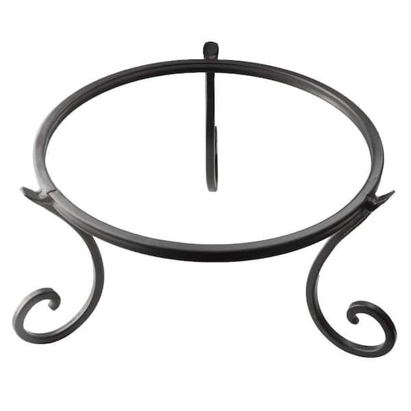 OGETFUUR Metal Gazing Ball Stand for 10 in. or 12 in. Balls, Low Short Wrought Iron Gazing Globe Display Stand