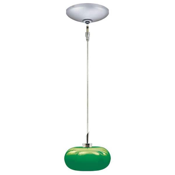 JESCO Lighting Low Voltage Quick Adapt 5-3/8 in. x 100-1/2 in. Emerald Pendant and Canopy Kit