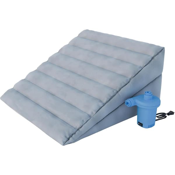 Boyd Sleep Inflatable Air Wedge Pillow with Dual Adjustable Chambers - Portable Wedge Pillow with Electric Pump Included