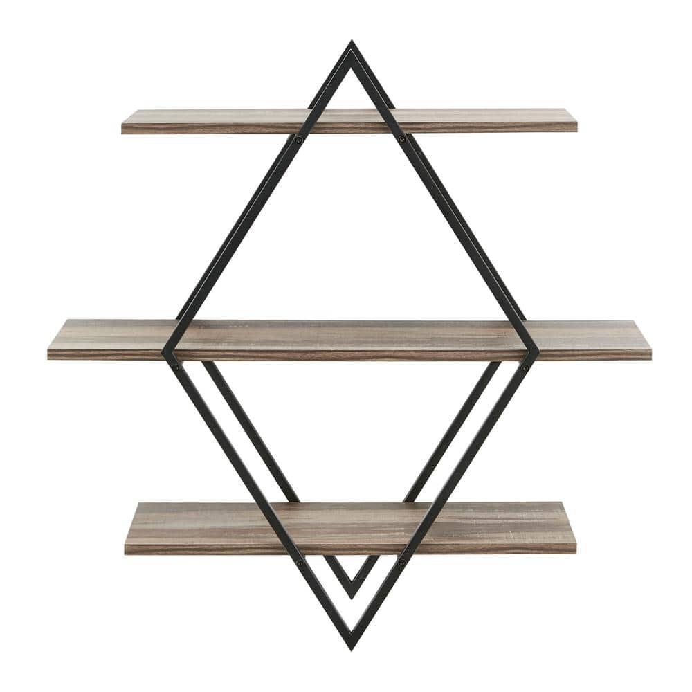 (maybe incomplete) Crossed Double Diamond Shelf Unit