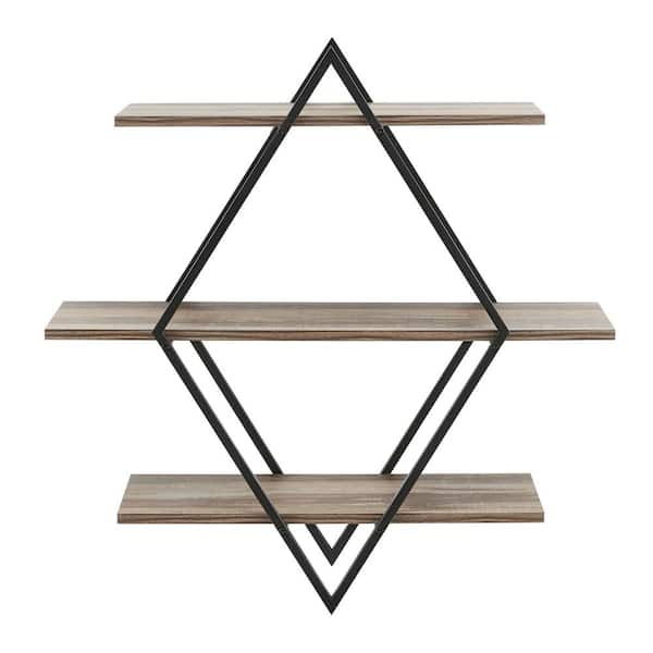 DANYA B Antigua Crossed Double Diamond Shelf Unit